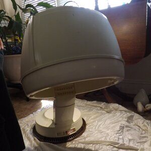 Sunbeam Vintage Lady Round Dome Bonnet Hood Hair Dryer Salon